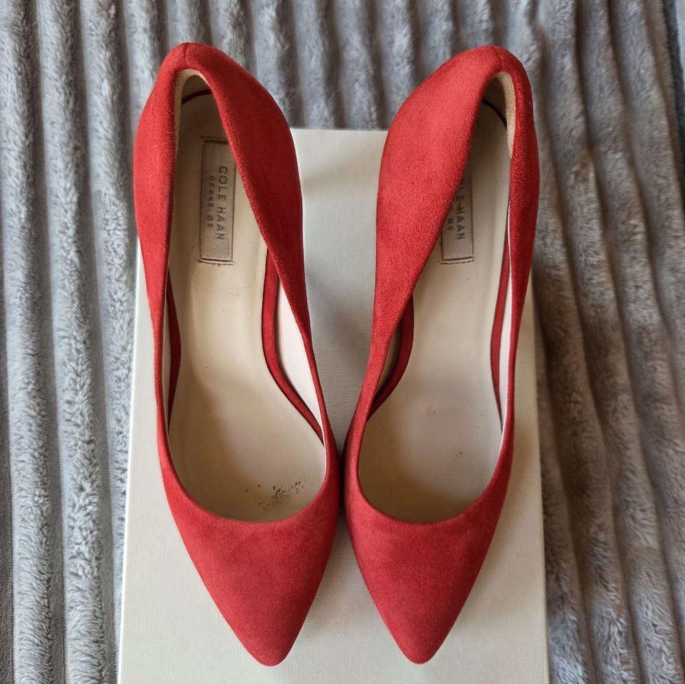 Cole Haan Women's Red Suede Pumps Size 7